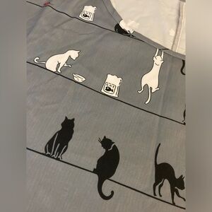 Cats Top Kittens Shirt Kitty Smock-Style Plus Size 4XL Adorable Cat Medical Tee!